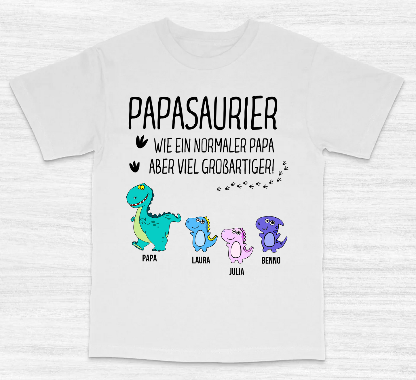 Papa Dinosaurier – Shirt Unisex